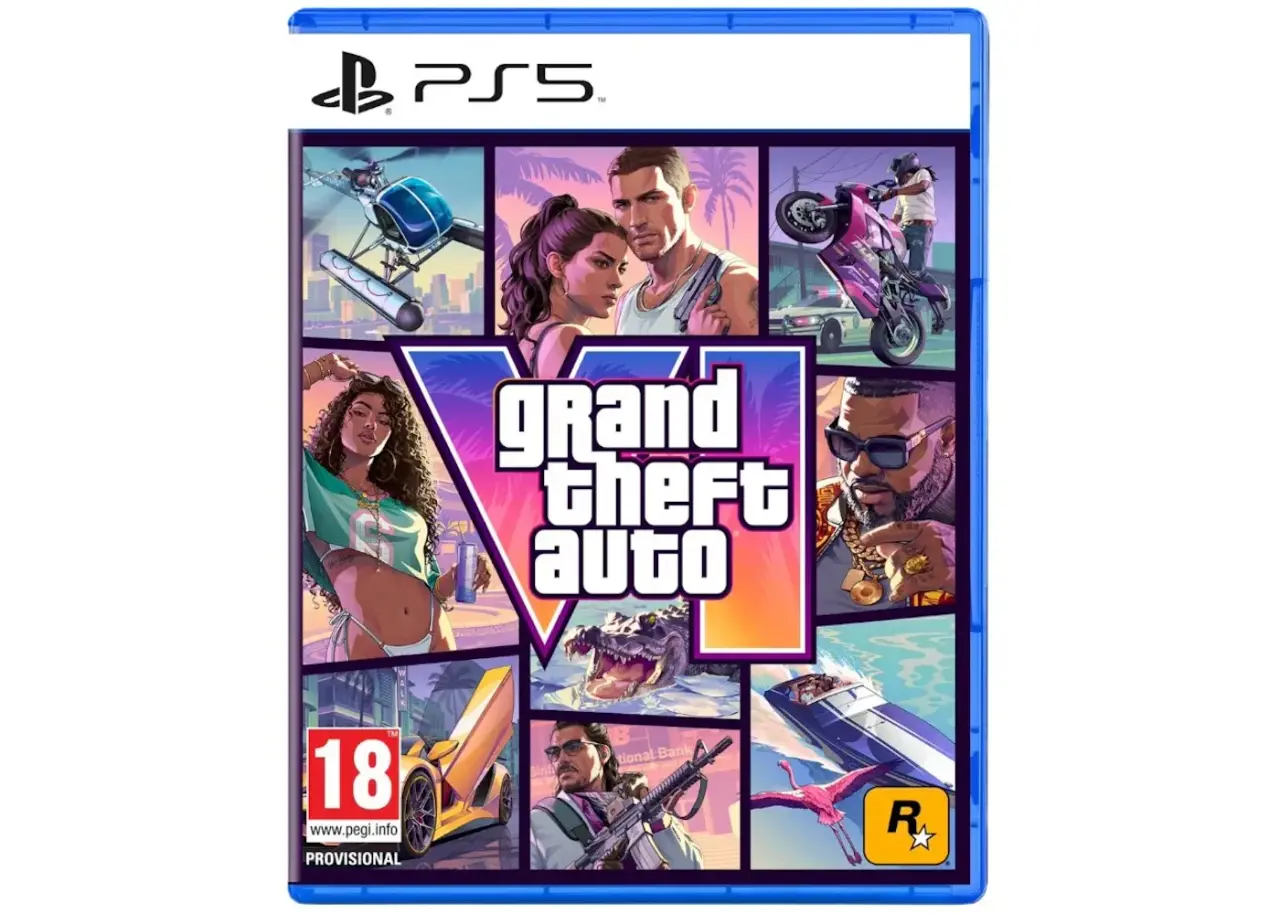 Grand Theft Auto VI PlayStation 5 physical code-in-a-box packaging